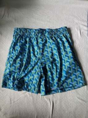 Bravest Studios Blue Goyard Print Mesh Shorts